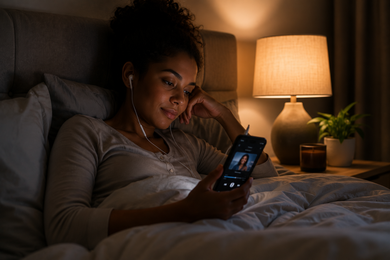 Podcasts Are Replacing Late-Night Scrolling as a Wind-Down Habit